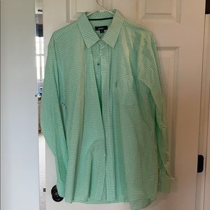 XL mint green johnnie-o casual button down.